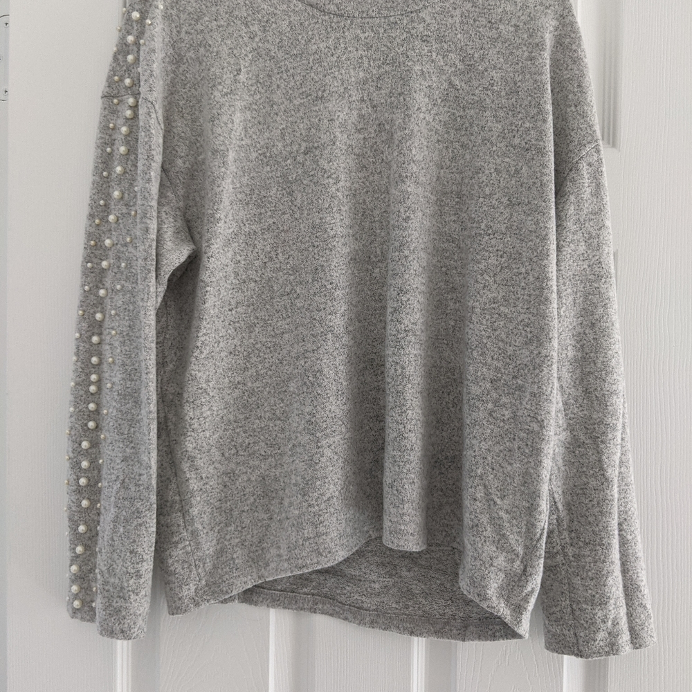 - H&m comfy pearl embellished sweater